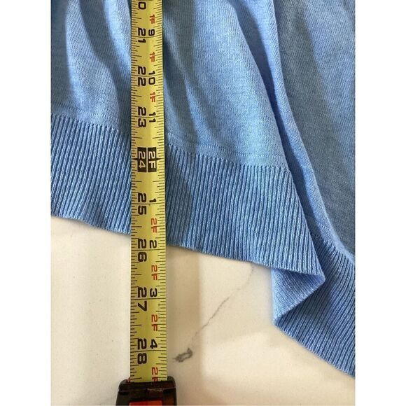 Lilly Pulitzer Womens Danique Cardigan Sweater Wrap Sz XXS Heather Blue - Picture 8 of 8